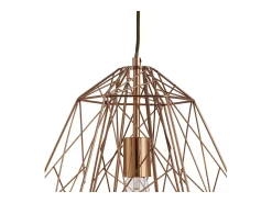 Hot Searchlight Geometric Cage 1 ljustrd takhnge koppar, E27 Cobrizo