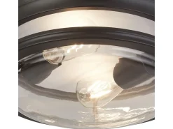 Hot Searchlight Glasgow 2 luces empotradas en , vidrio transparente Negro