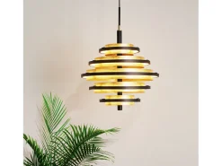 Searchlight HiveBlack/Gold Leaf 5 Light LED Pendel 2700K Negro Best