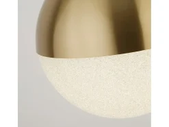 Searchlight Marbles Lámpara colgante LED de latón satinado, pantalla de hielo triturado Dorado Outlet