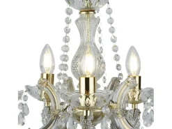 Searchlight Marie Therese 5 ljus kristallkrona polerad mssing, E14 Camel Online