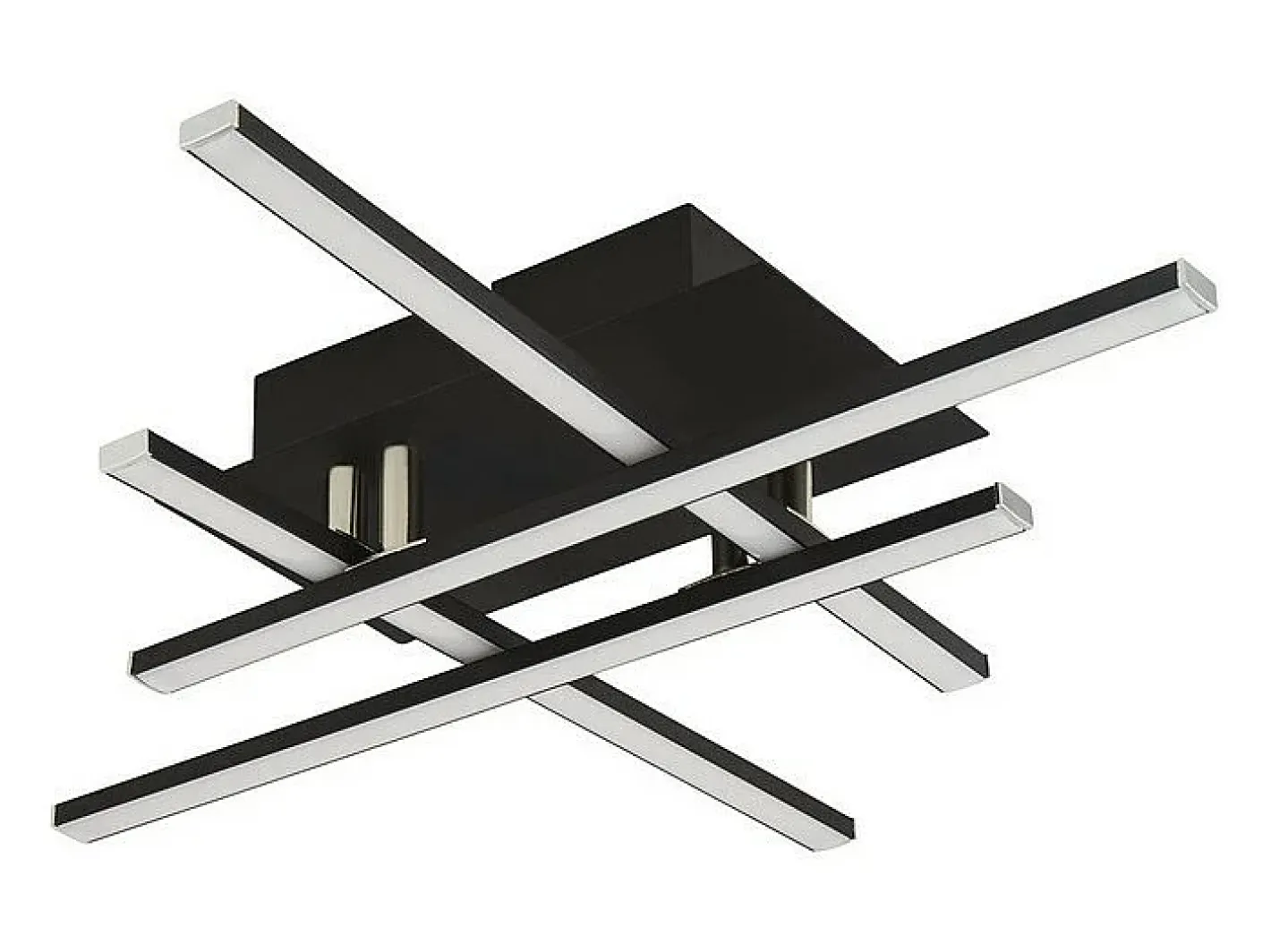Plafón-Searchlight MATRIX Integrerad Led Flush Fitting 4 Ljussvart Negro