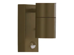 Searchlight MetroLED Utomhus & Veranda (GU10 LED) Vägglampa 2 Ljus + Sensor Rostbrun IP44 Marru00f3n Outlet