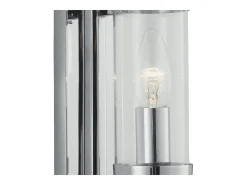 Aplique Para Pared-Searchlight Milo 1 ljus glasskrm ljus vgglampa krom, E14 Gris