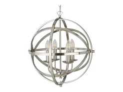 Clearance Searchlight Orbit 4 Ltt sfriskt takhnge Satin Silver, E14 Plateado