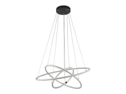 Searchlight RevolveLjus LED Ring Pendel, Matt Svart 3000K Blanco