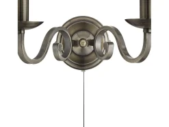 New Searchlight Richmond 2 ljus inomhusljus vgglampa antik mssing, E14 Camel