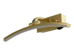Aplique Para Pared-Searchlight Santorini Lámpara para cuadros de 40 cm, latón satinado, metal cepillado Camel