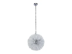 Searchlight Sunburst Colgante de 7 luces cromado, cuentas de cristal Gris Hot