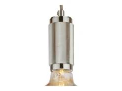 Searchlight Suspensions Cable de suspensión Plata satinada, Cable trenzado gris Plateado Best