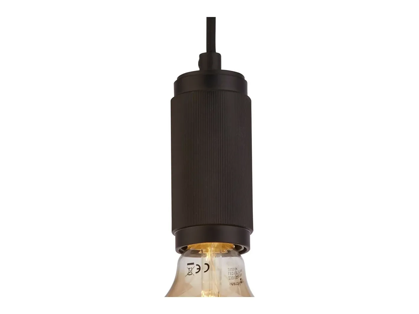Lámpara Suspendida-Searchlight Suspensions Cable de Suspensión Moleteado , Cable Trenzado Negro
