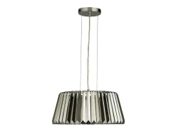 New Searchlight Tiaraljushänge, krom rökglas Gris