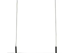 Lámpara Suspendida-Searchlight Tribeca1 ljus LED-pendel, temperaturfärgskiftande, mattsvart 2700/3000/4000K Blanco