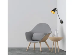 Aplique Para Pared-Searchlight Vggfste 1 Ljus Matt Svart Guld Dorado