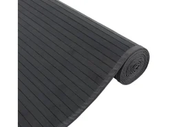 Garden Furniture Senad Alfombra rectangular bambú 80x300 cm Negro Discount