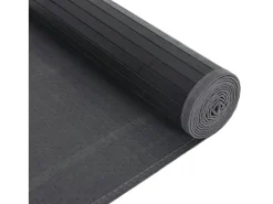 New Garden Furniture Senad Alfombra rectangular bambú 80x500 cm Negro