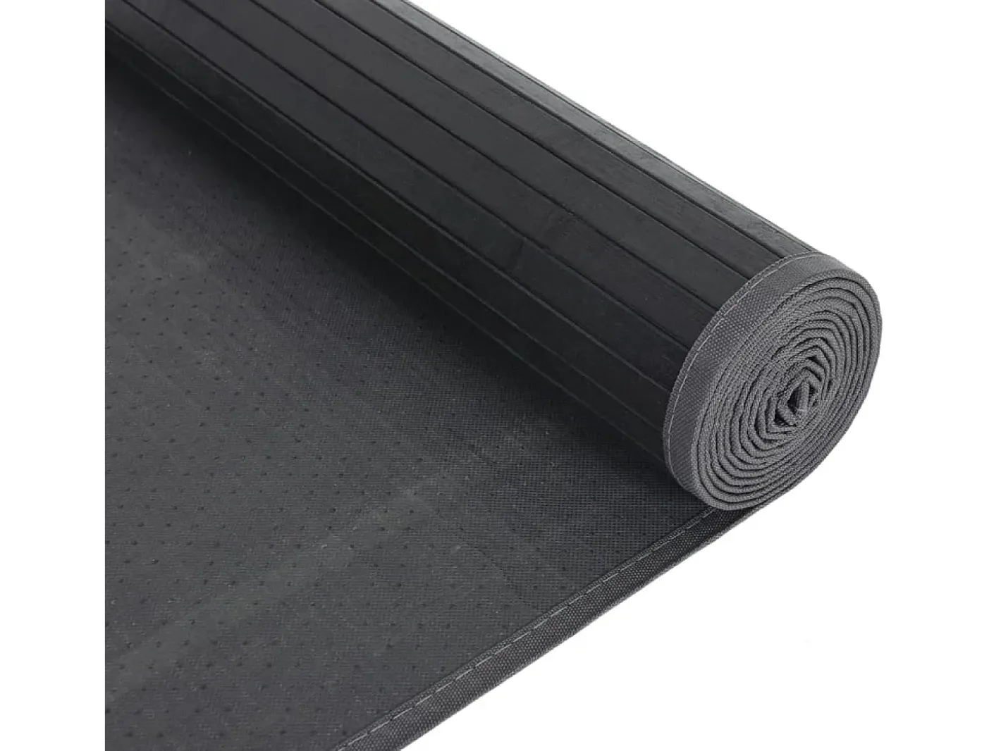 New Garden Furniture Senad Alfombra rectangular bambú 80x500 cm Negro