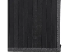 New Garden Furniture Senad Alfombra rectangular bambú 80x500 cm Negro