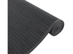 New Garden Furniture Senad Alfombra rectangular bambú 80x500 cm Negro