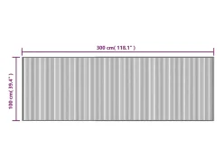 Sale Garden Furniture Senad Alfombra rectangular bambú marrón 100x300 cm Marru00f3n