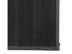Garden Furniture Senad Alfombra rectangular bambú 80x100 cm Gris Best