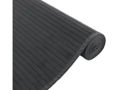 Garden Furniture Senad Alfombra rectangular bambú 80x100 cm Gris Best