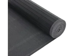 Garden Furniture Senad Alfombra rectangular bambú 80x100 cm Gris Best
