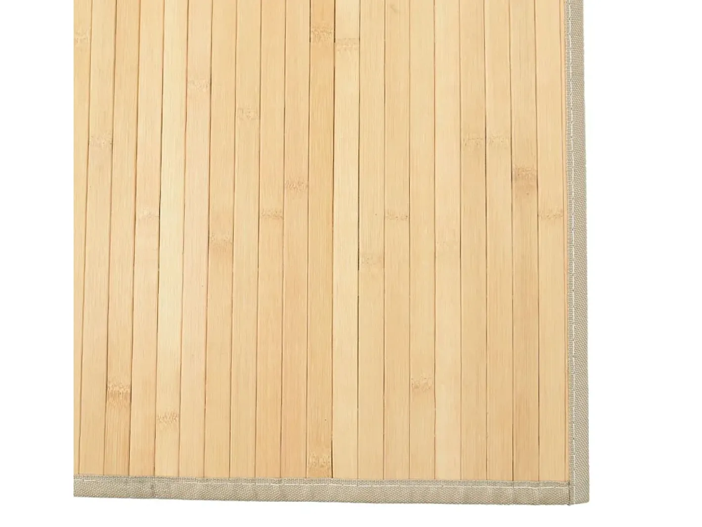 Garden Furniture Alfombra De Salón-Senad Alfombra rectangular bambú color natural claro 80x300 cm Beige