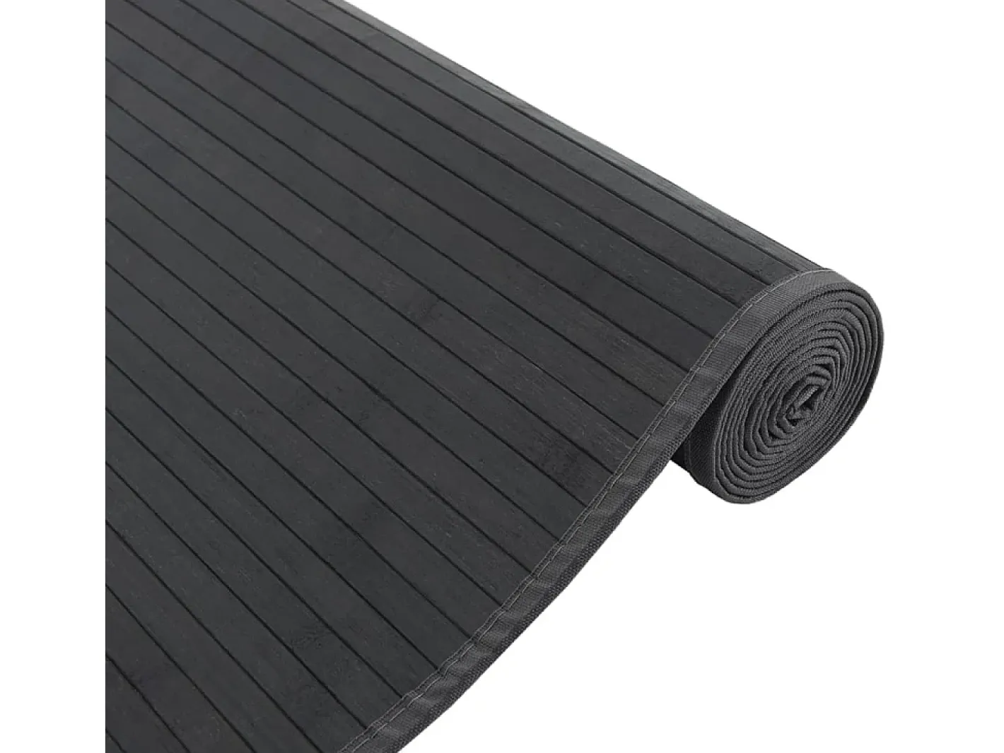 New Garden Furniture Senad Alfombra rectangular bambú 80x400 cm Negro