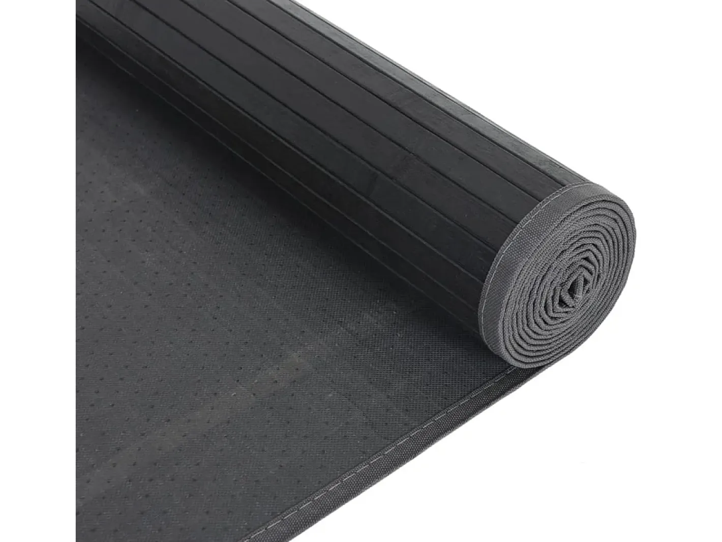 New Garden Furniture Senad Alfombra rectangular bambú 80x400 cm Negro