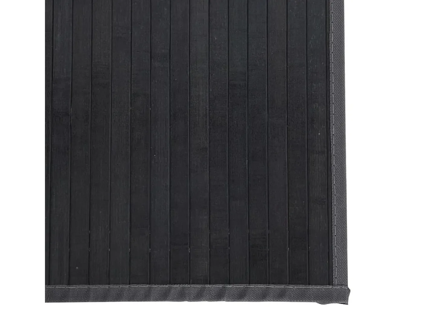 Garden Furniture Senad Alfombra rectangular bambú 70x300 cm Gris Clearance