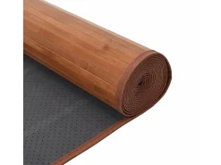 New Garden Furniture Senad Alfombra rectangular bambú marrón 70x200 cm Marru00f3n