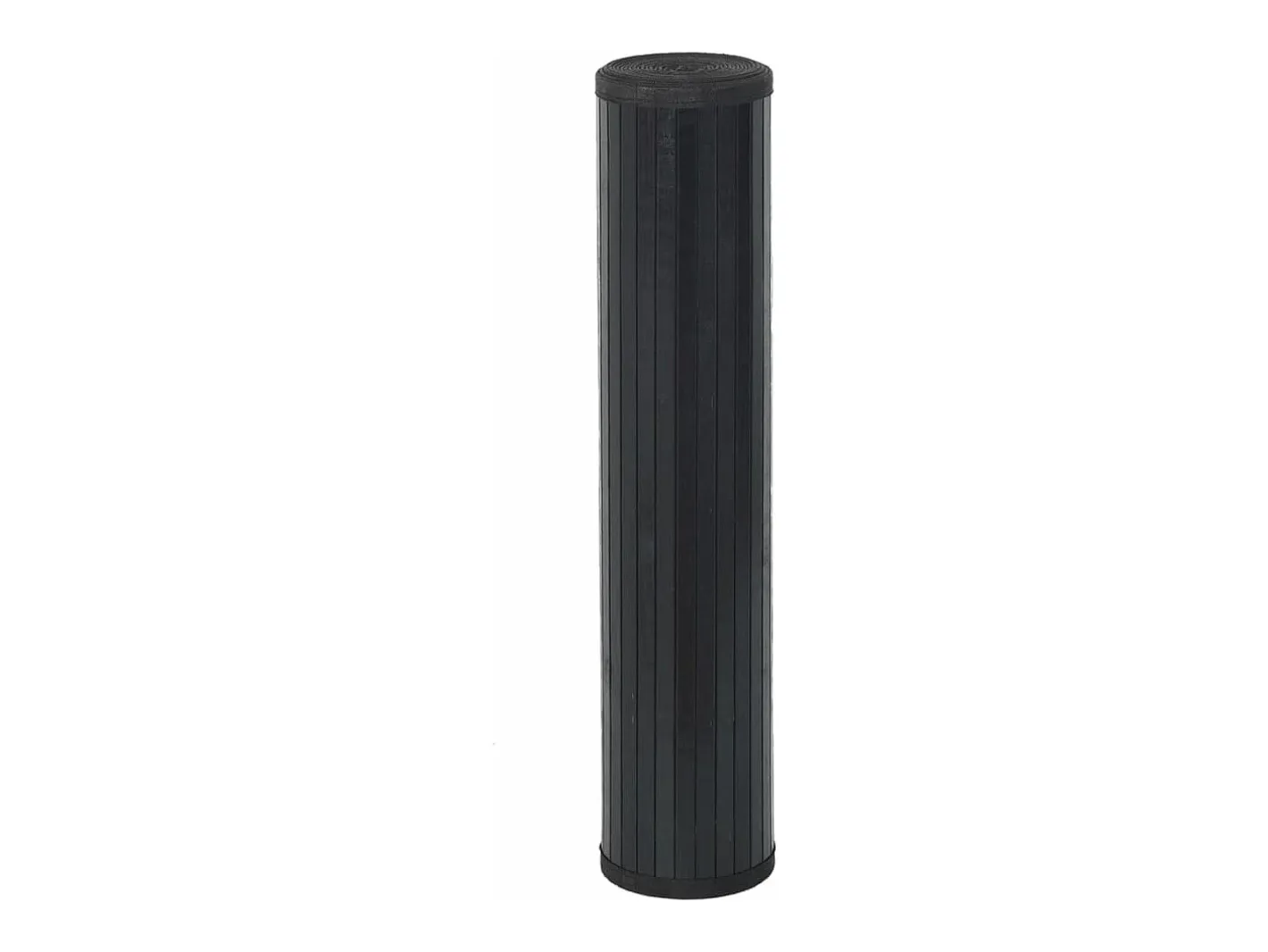 Garden Furniture Senad Alfombra rectangular bambú 100x500 cm Negro New