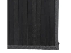 Online Garden Furniture Senad Alfombra rectangular bambú 80x500 cm Gris