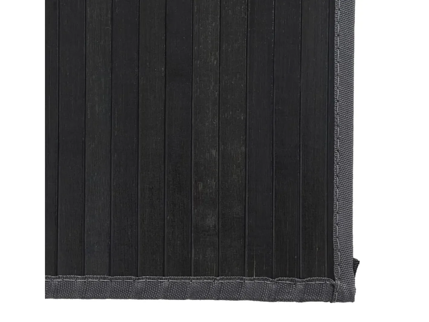 Garden Furniture Senad Alfombra rectangular bambú 80x200 cm Gris Hot