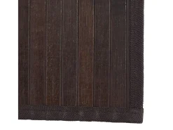 Discount Garden Furniture Senad Alfombra rectangular bambú marrón oscuro 80x100 cm Color natural oscuro