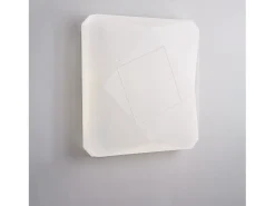 Sendy Q - Lámpara de techo cuadrada d. Lámpara acrílica blanca de 50 cm con LED CCT integrado + mando a distancia H.8 - Ø52 - BL329-Q50-PBC Blanco Clearance