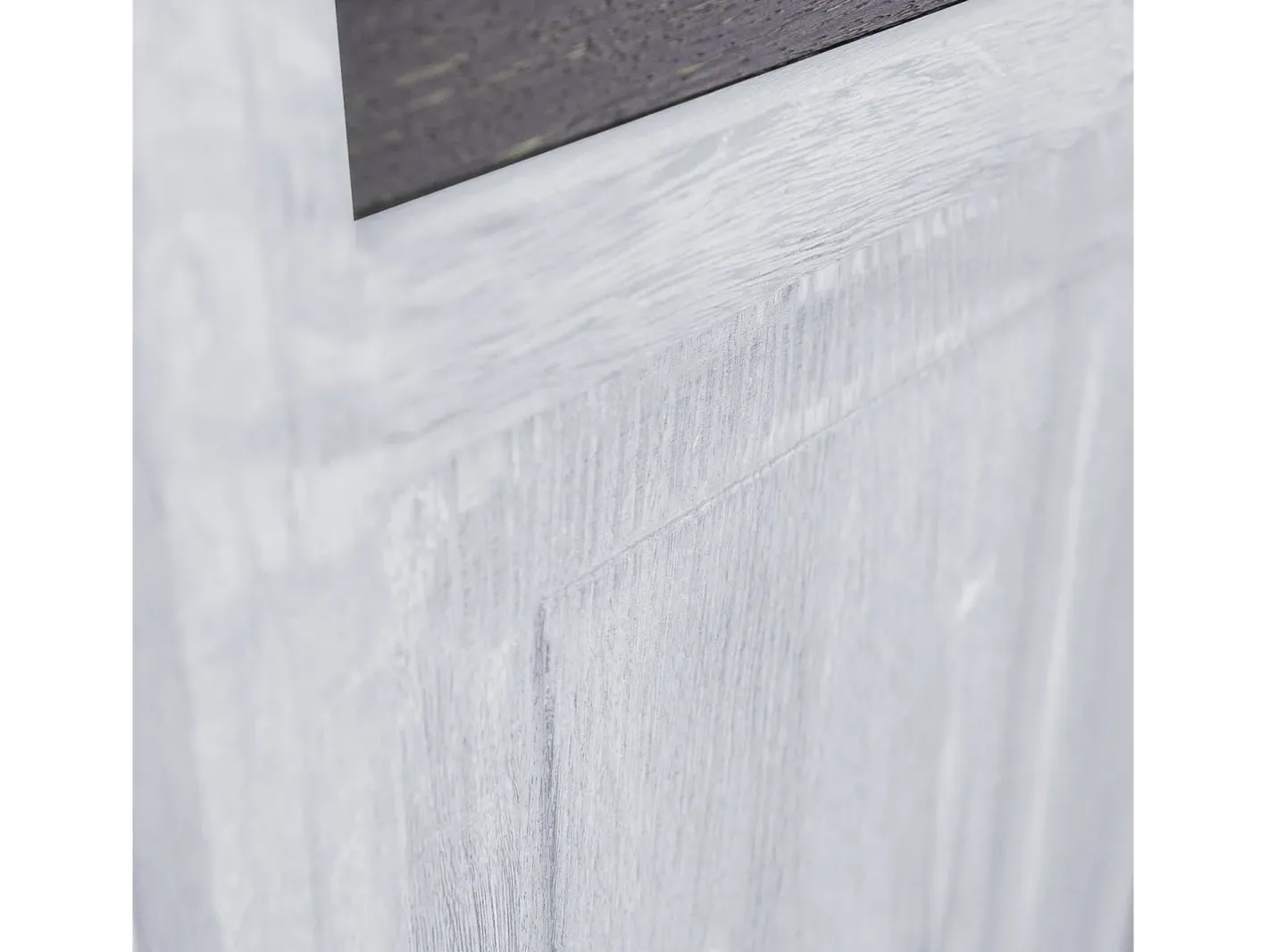 Biombo-Separador de Ambiente 170x120x2 cm Blanco Vintage Marru00f3n / Blanco