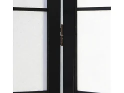 Biombo-Separador de ambiente 132x2.2x175 cm Shoji Negro