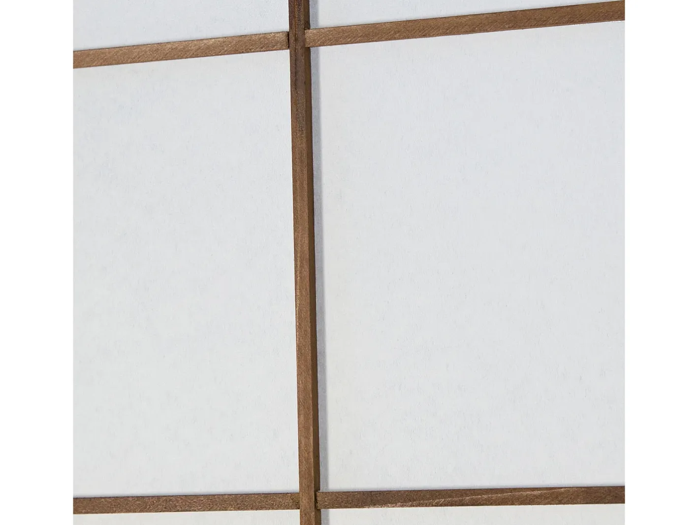 Biombo-Separador de ambiente 175x264x2.2 cm Marrón Shoji Marru00f3n / Blanco