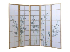 Separador de ambiente 220x2x175 cm blanco natural Verde