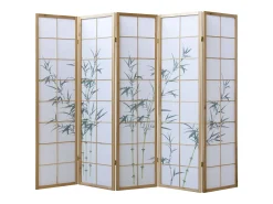 Separador de ambiente 220x2x175 cm blanco natural Verde