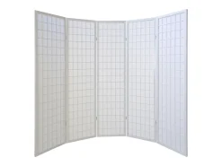 Biombo-Separador de ambiente 175x220x2.2 cm Shoji Blanco