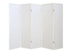 Biombo-Separador de ambiente 175x220x2.2 cm Shoji Blanco