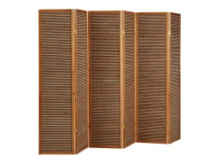 Separador de ambiente 175x264x2.2 cm Marrón Biombo Marru00f3n Best
