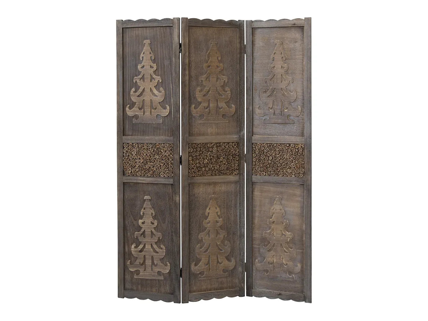 Separador de ambiente 120x170x2 cm marrón Paravent Marru00f3n Best