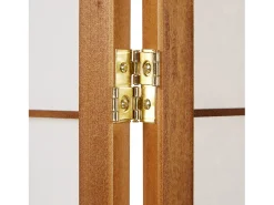 Separador de ambiente 220x175x2,2 cm marrón Shoji Marru00f3n Best