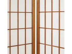 Separador de ambiente 220x175x2,2 cm marrón Shoji Marru00f3n Best