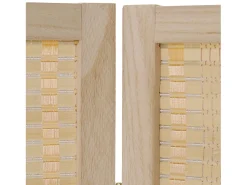 Separador de ambiente 120x170x2 cm Madera natural Beige Discount