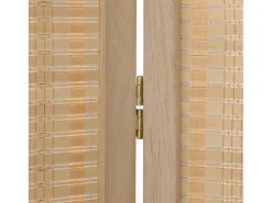 Separador de ambiente 120x170x2 cm Madera natural Beige Discount
